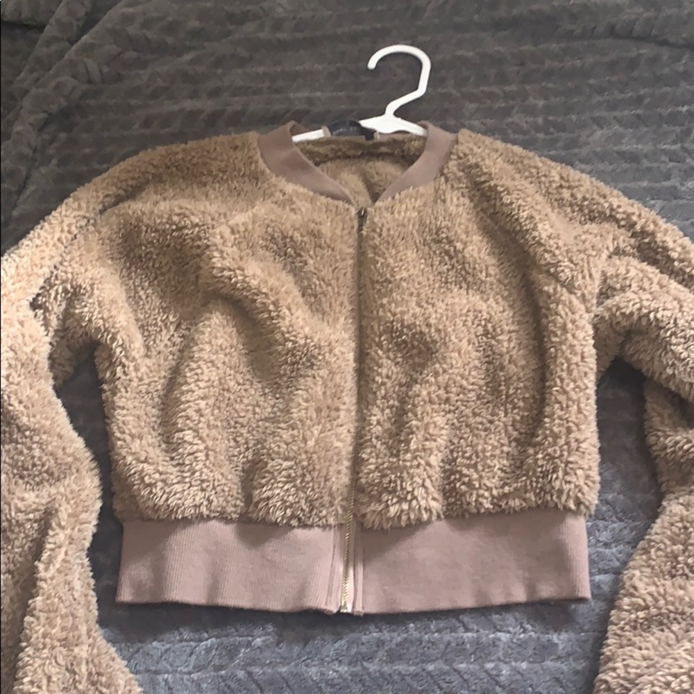 Teddy zip up jacket